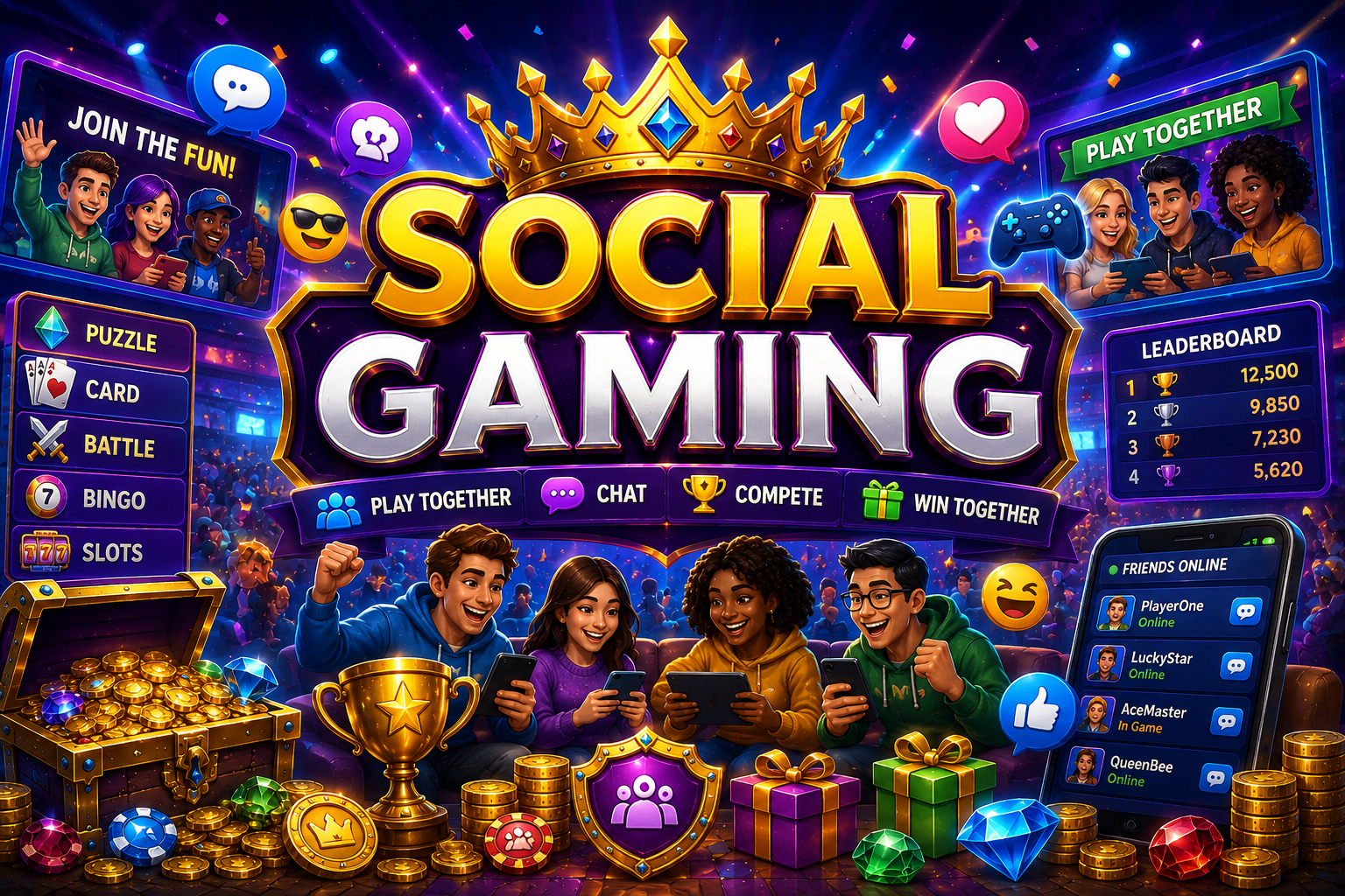 Social Gaming featured demo artwork